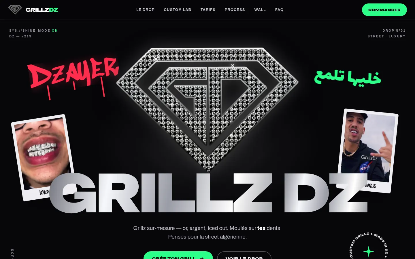 Grillz DZ website